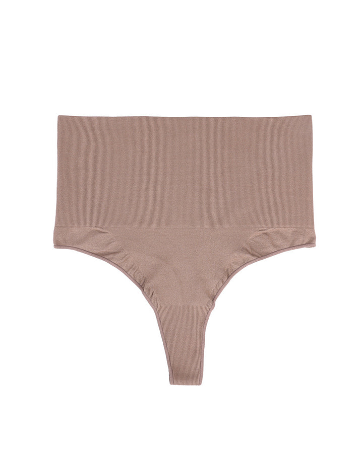 Hohe Taille Nahtloses Formendes Tanga Bauchkontrolle Unterwäsche