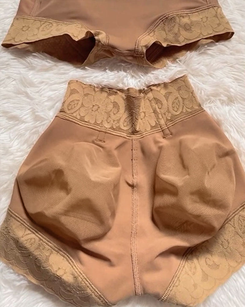 Shapshe® Spitzenpatchwork Bauchweg Po Lift Shape Unterwäsche