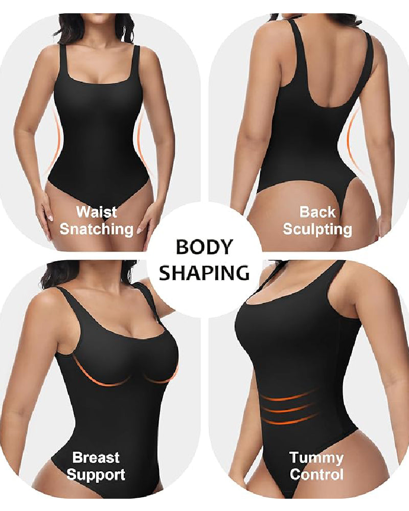 Shapshe® Nahtlose Bauchweg Tanga Rückenfrei Ausschnitt Shapewear