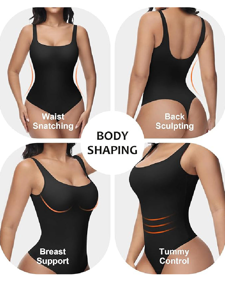Shapshe® Nahtlose Bauchweg Tanga Rückenfrei Ausschnitt Shapewear