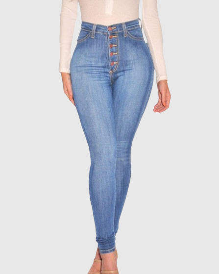 Po Lifting Skinny Jeans mit Hoher Taille für Damen
