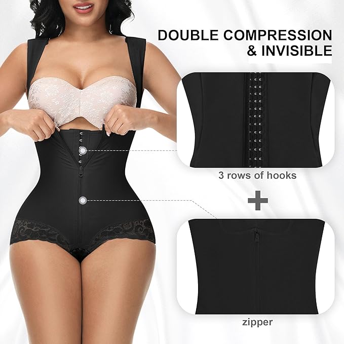 Shapshe® Fajas Colombianas Doppelter Bauchweg Rückenstütze Shapewear