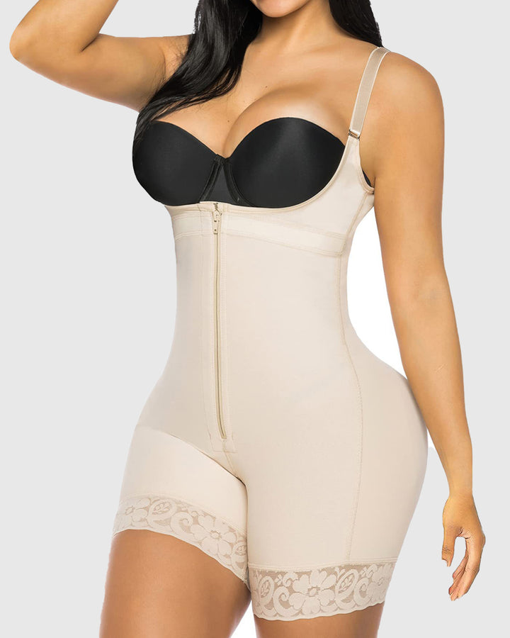 Shapshe® Schlanke Fajas mit Verstellbaren Trägern Bauchkontrolle Po-Lifter Shapewear