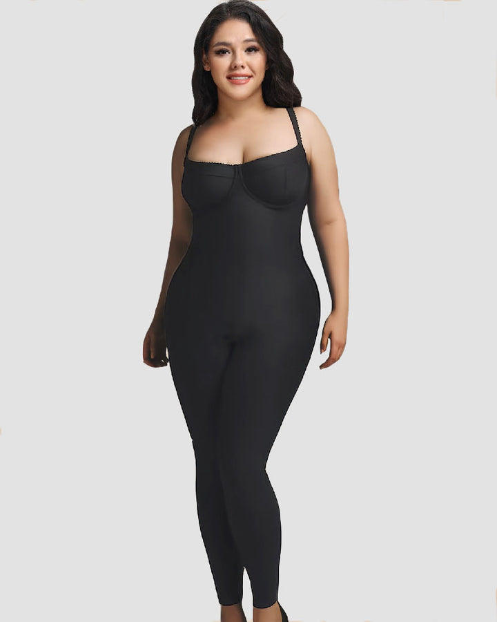 Shapshe® Bodycon Leopardenmuster Ärmellos Push Up Jumpsuit