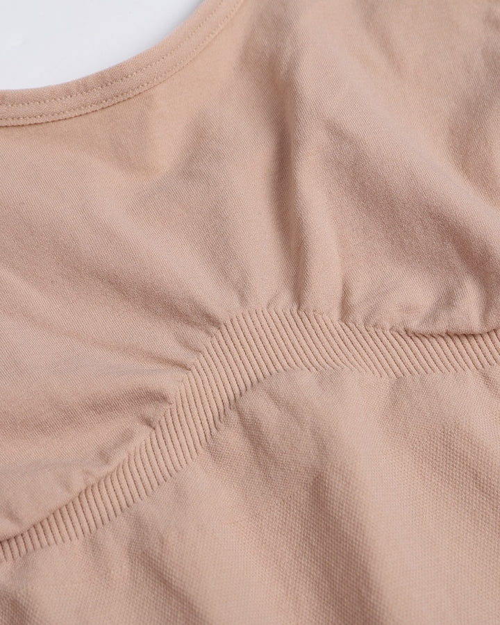 Damen Nahtloser Oberschenkel Bauchweg U-Ausschnitt Bodysuit Shapewear