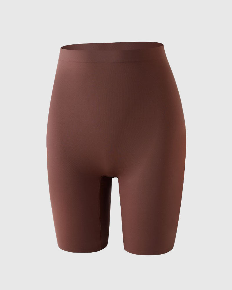 Nahtlose Shaping Shorts Mittlere Leibhöhe Bauchkontrolle Hüftlift