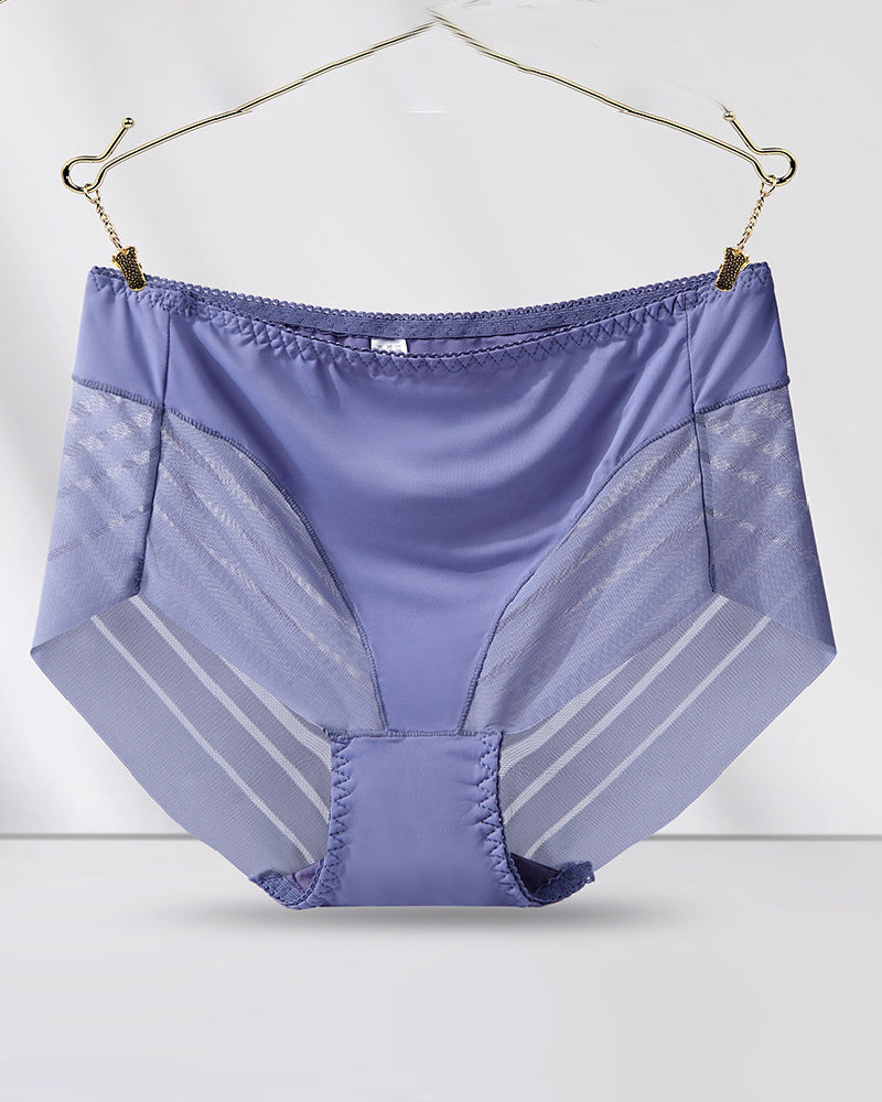 Damen Sexy Nahtlose Hohlstreifen Mesh  Tanga Formende Slips