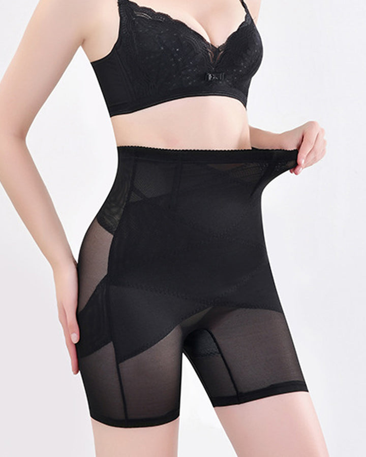 Mesh Hohe Taille Bauchweg Postpartale Formende Shorts
