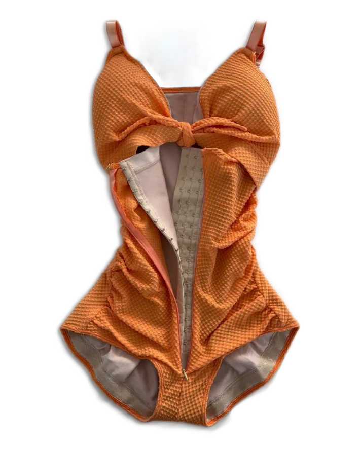 Shapshe® Cut-Out Knoten Vorne Bauchweg Shapewear Badeanzug