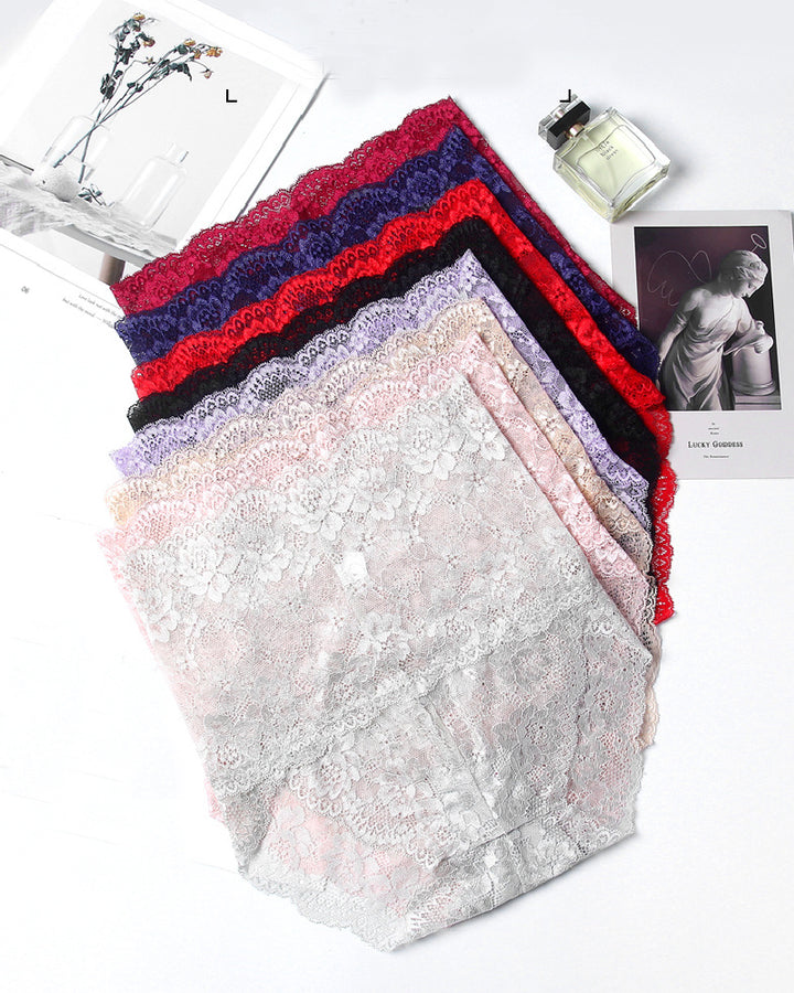 Sexy Hohe Taille Spitzen Elastische Atmungsaktive Slim Höschen