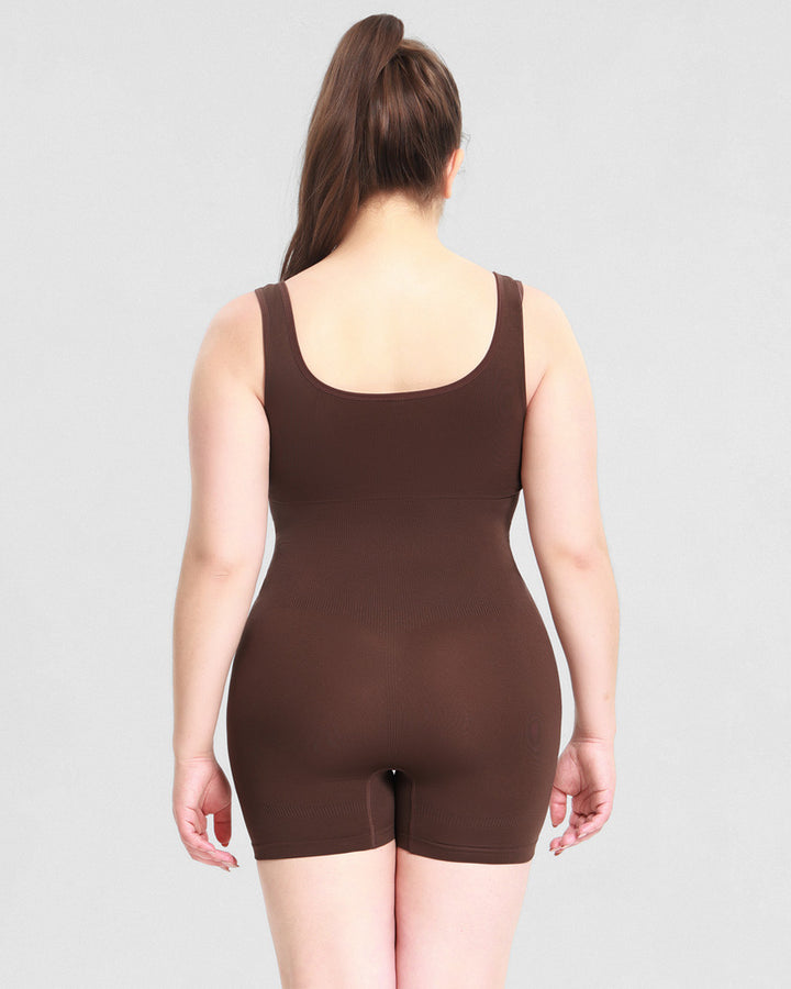 Damen Bauchweg Nahtlose Bis zur Mitte des Oberschenkels Outerwear Bodysuit Shapewear