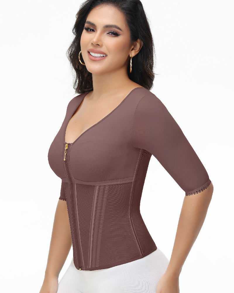 Shapshe® Fajas Colombianas V Ausschnitt Korsett Shapewear Top