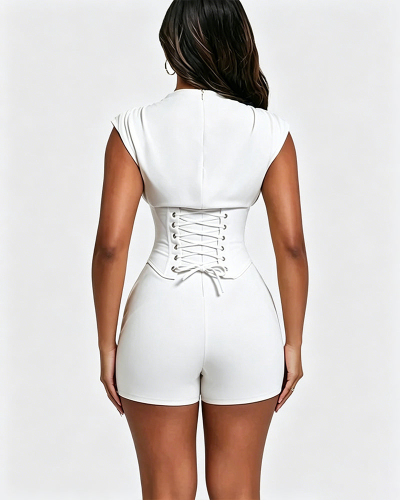 Abnehmbares Korsett Sanduhr Taillenformer zweiteiliger Jumpsuit