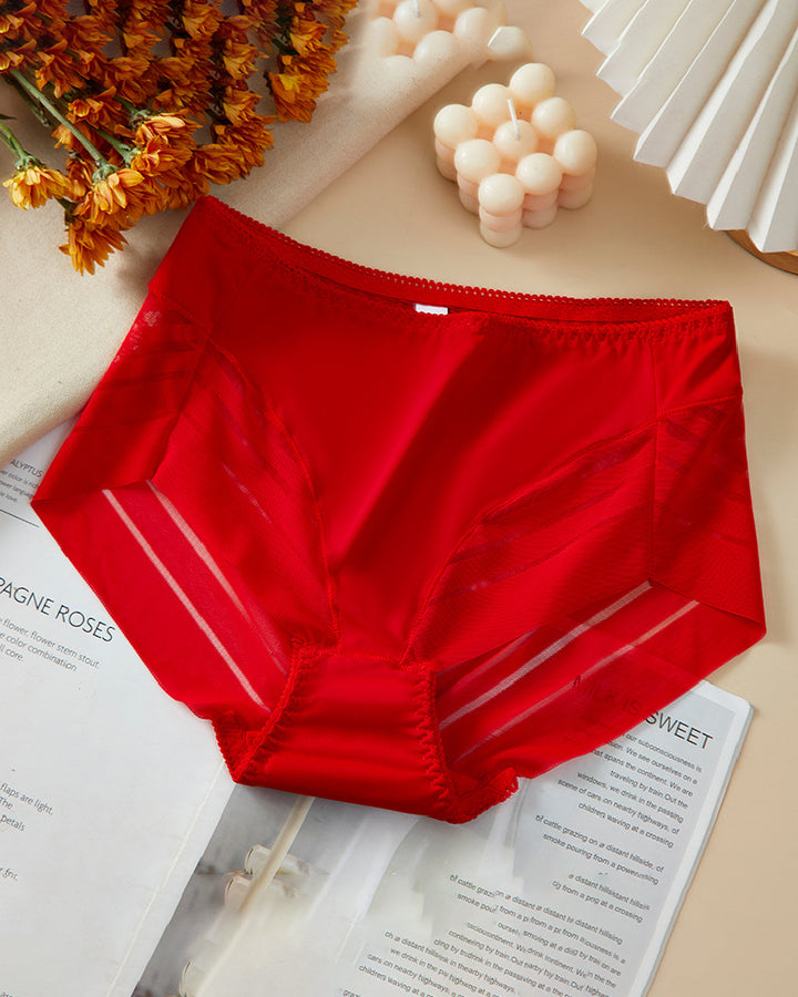 Damen Sexy Nahtlose Hohlstreifen Mesh  Tanga Formende Slips