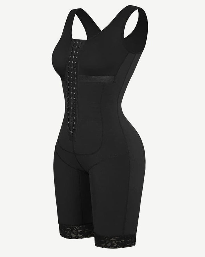 Shapshe® Ganzkörper Bauchweg Shapewear mit Haken und Ösen und fester Kompression
