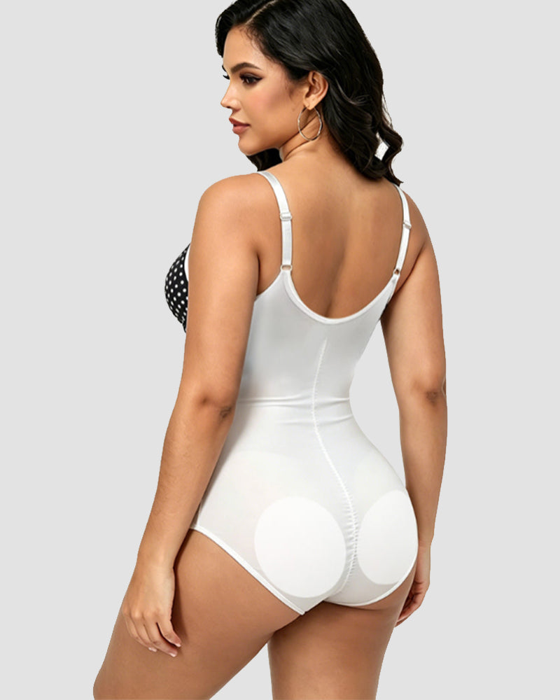 Shapshe® Figurformender Badeanzug mit V Ausschnitt und Schleife