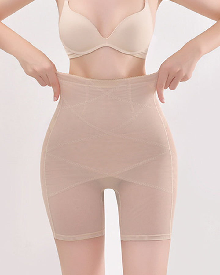Mesh Hohe Taille Bauchweg Postpartale Formende Shorts