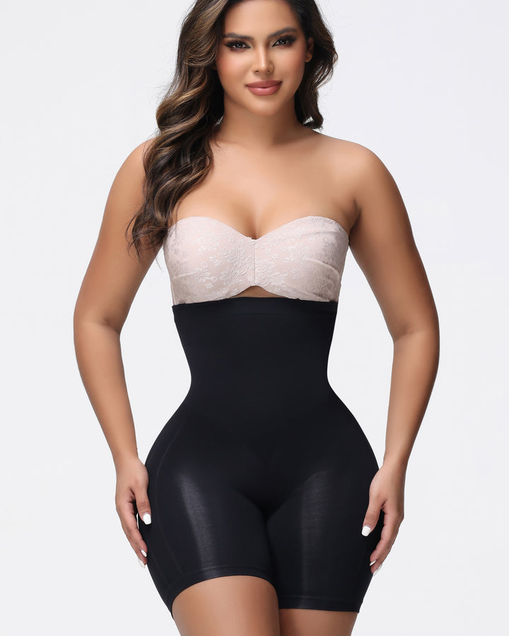 Shapshe® Hohe Taille Shapewear Shorts mit Abnehmbarem Träger