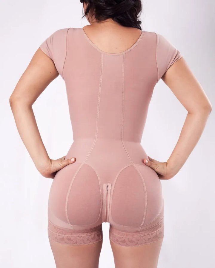 Shapshe® Damen Kurzärmlige Bauchkontrolle Formende Fajas Shapewear