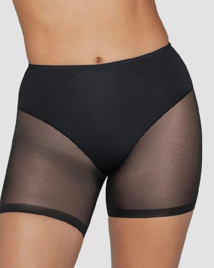 Nahtlose Transparent Shaper Shorts Tanga Anti-Reibung Mesh Shapewear