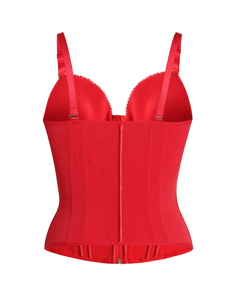 Shapshe® Fajas Colombianas Korsett Top mit Bauchstraffung und Taille Trainer