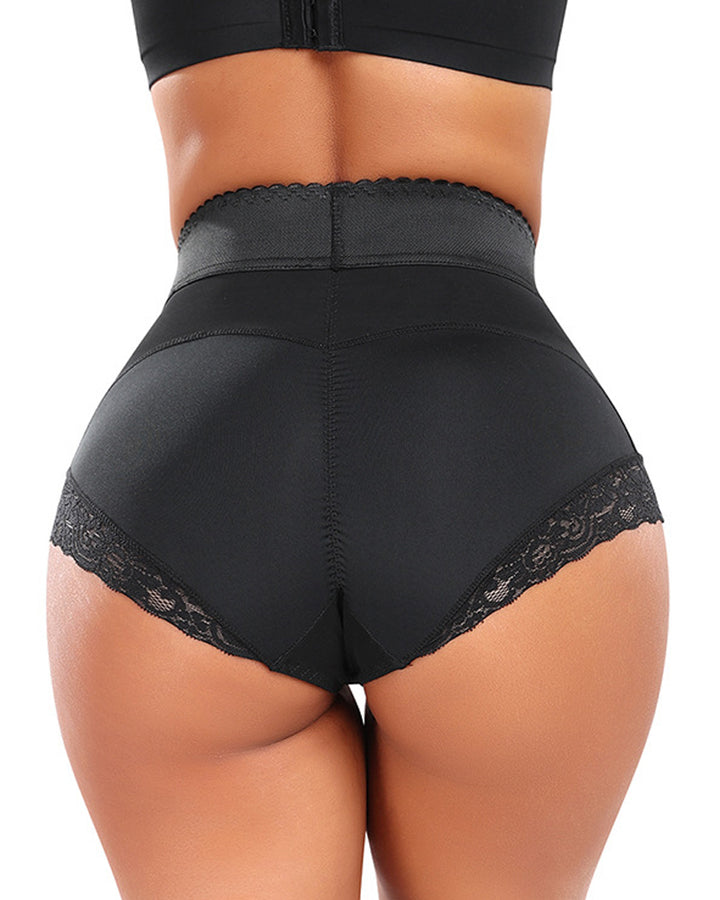 Damen Dreieckige Hüfthebende Bauchkontrolle Shapewear Shorts