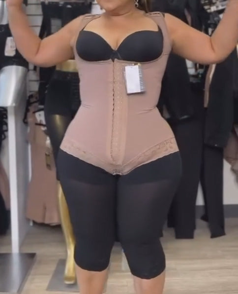 Shapshe® Damen-Bodysuit mit offener Brust und Bauchkontrolle Spitze Shapewear