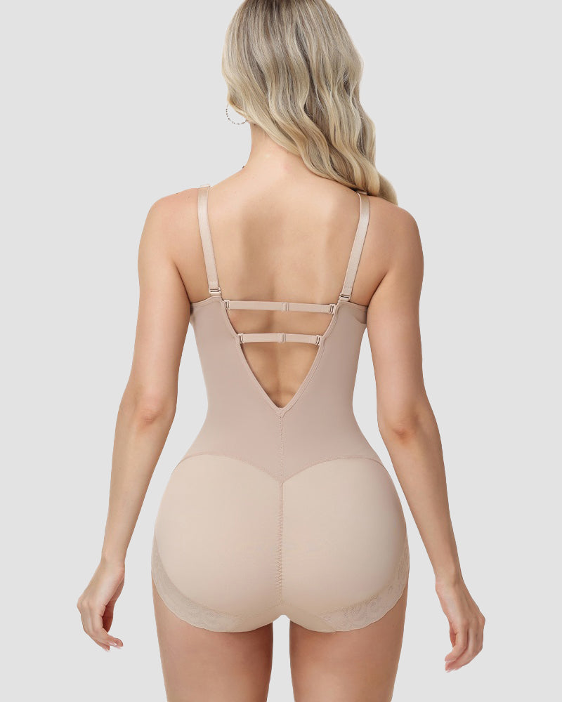 Shapshe® Spitzenbesatz Integriertem BH Shapewear Bodysuit