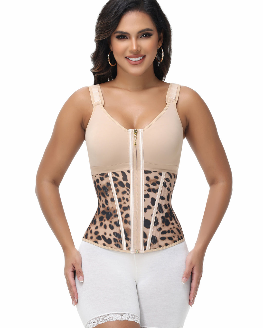 Shapshe® Damen Latex Korsett Bauchkontrolle Body Shaper Weste mit BH