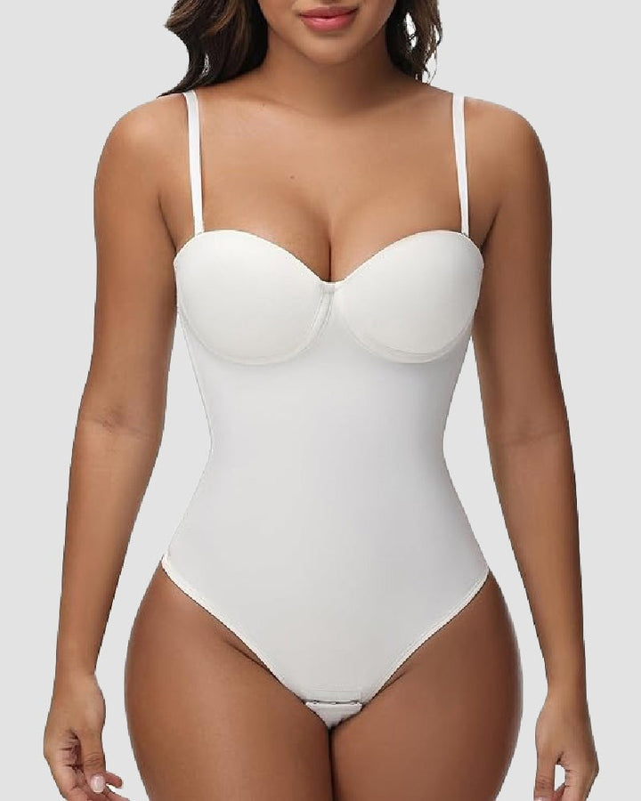 Bügel-Cups Schnürung Rücken Tanga Bodysuit