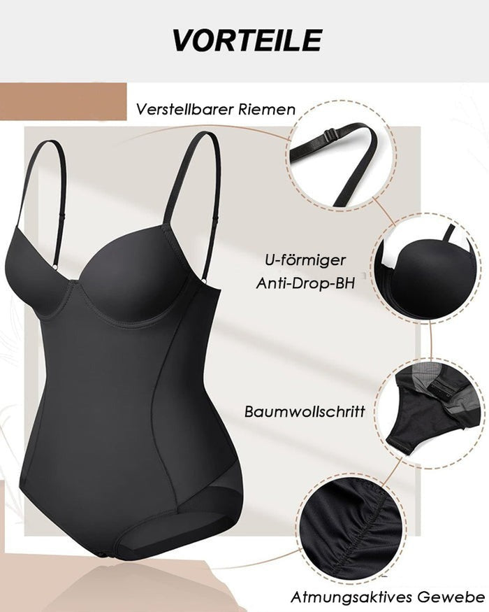 Shapshe® Brust Push up Po-Lift Bodysuit Shapewear mit BH