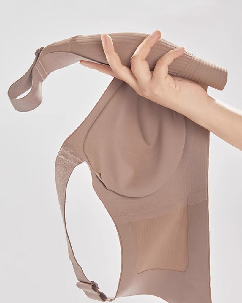 Damen Nahtlose Push Up BH Ohne Bügel Atmungsaktive Unterwäsche