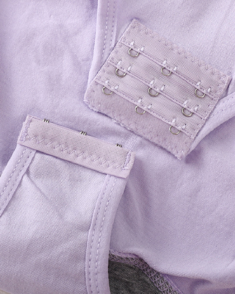 2 In 1 Nahtloser Doppelter Bauchweg Bodysuit mit U Ausschnitt Tanktop