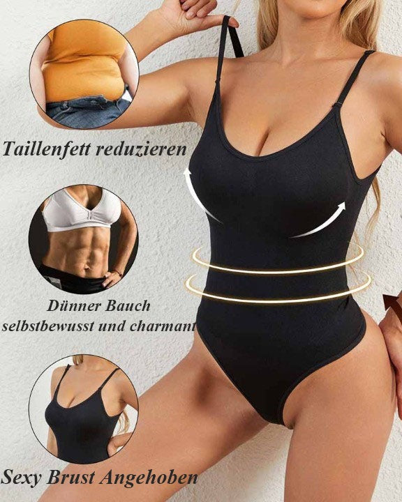 Shapshe® Nahtlose Bauchweg Rundhals Tanga Tanktop Body Shaper Bodysuits