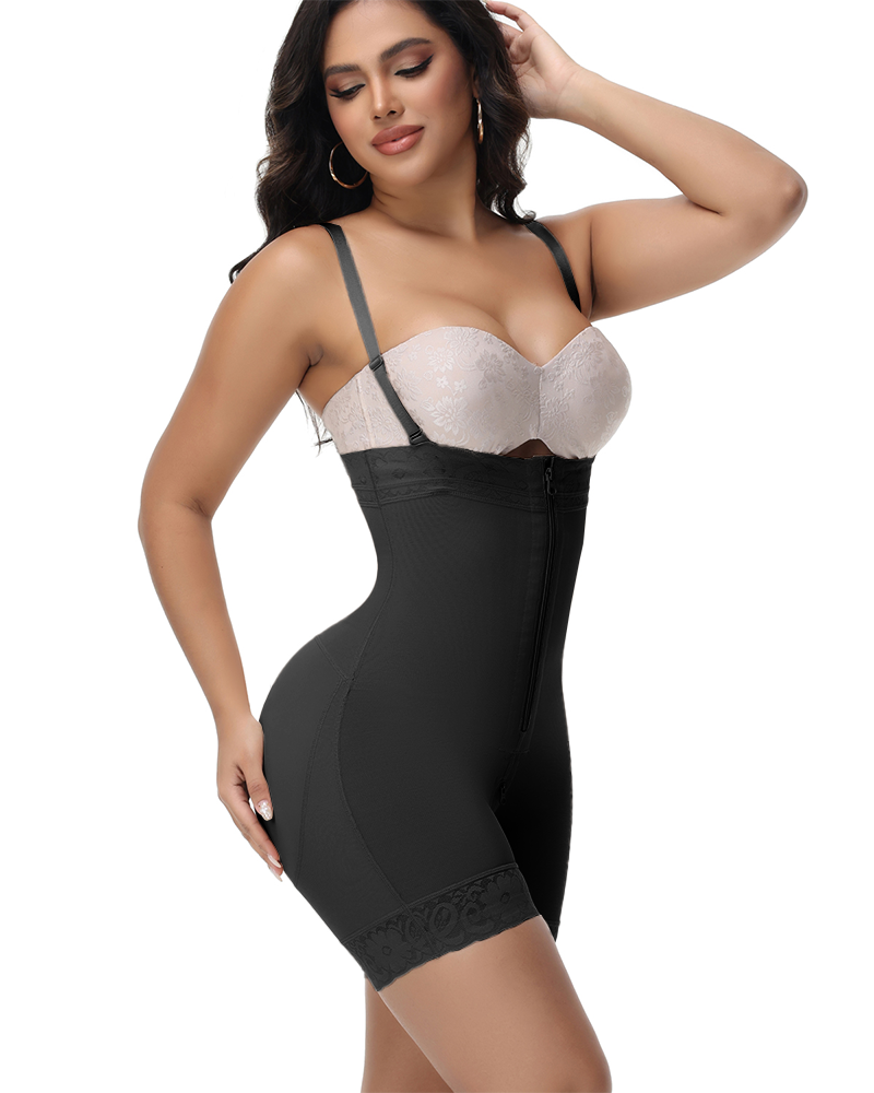 Shapshe® Fajas Sanduhr Shaping Shorts mit Doppelkompression und Reißverschluss