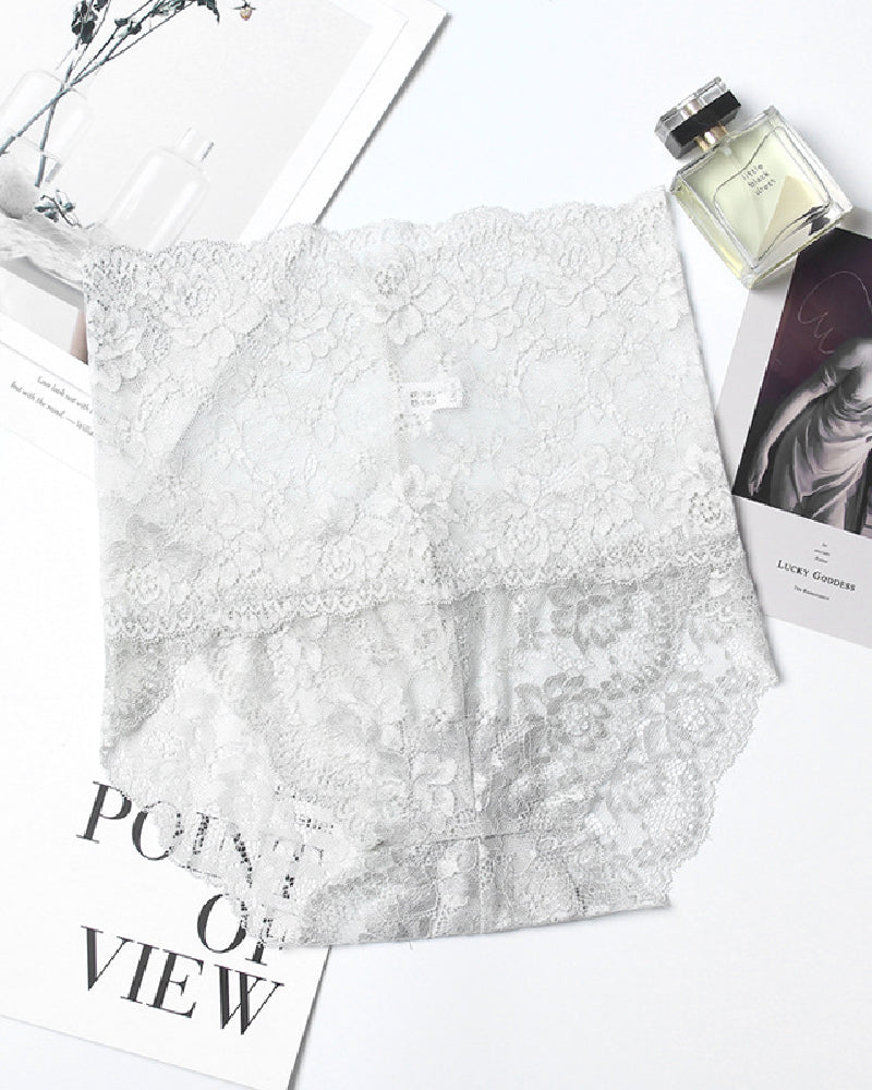 Sexy Hohe Taille Spitzen Elastische Atmungsaktive Slim Höschen