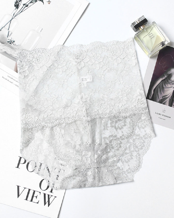 Sexy Hohe Taille Spitzen Elastische Atmungsaktive Slim Höschen