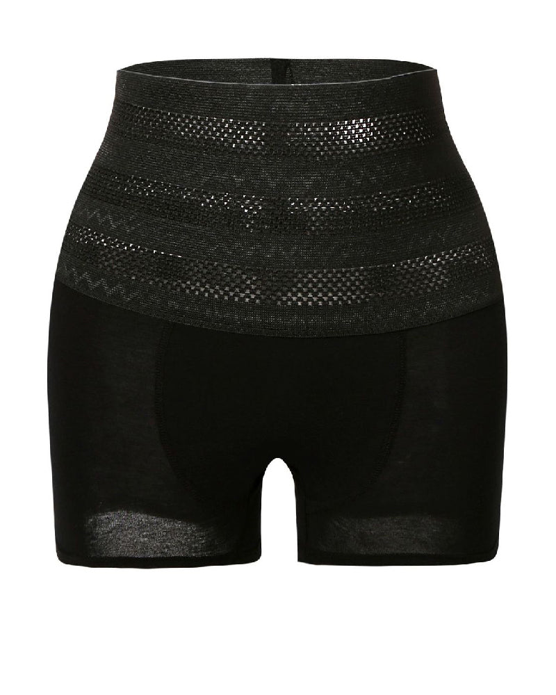 Hohe Taille Atmungsaktiv Perforiertes Elastisches Shapewear Höschen