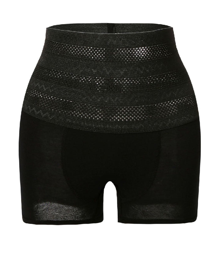 Hohe Taille Atmungsaktiv Perforiertes Elastisches Shapewear Höschen