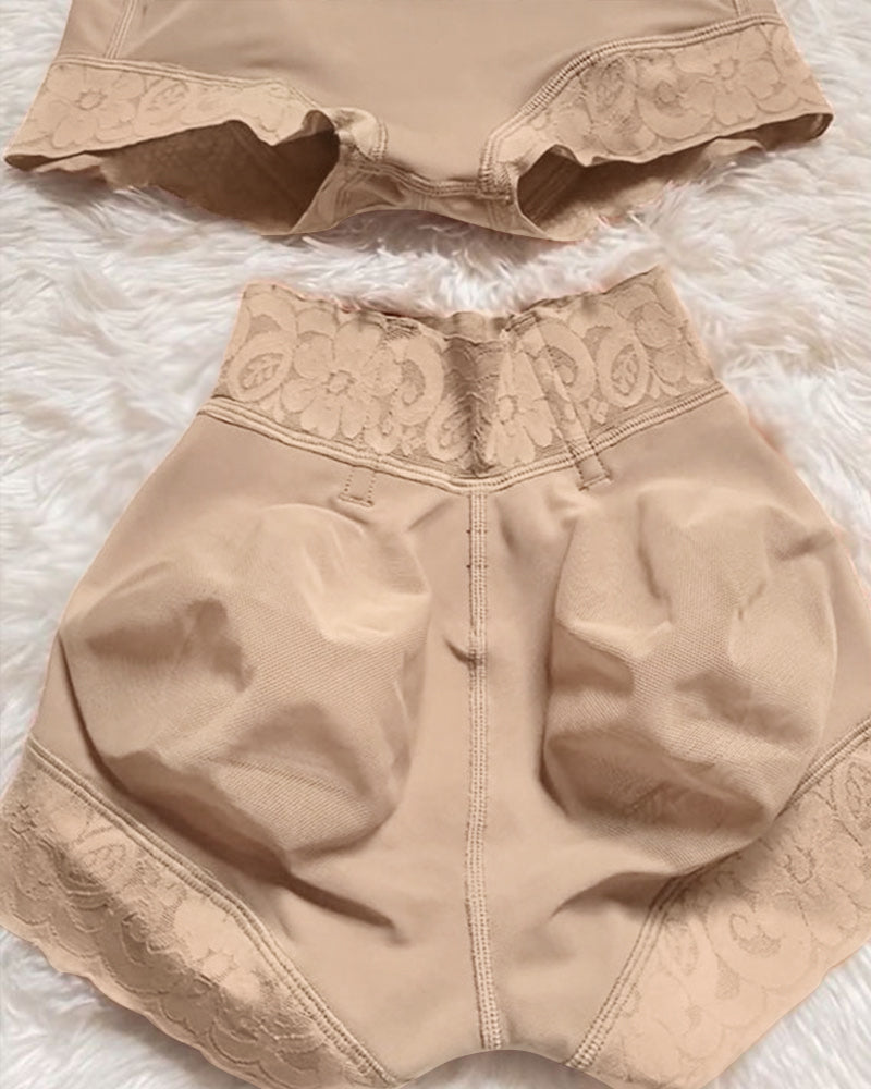 Shapshe® Spitzenpatchwork Bauchweg Po Lift Shape Unterwäsche