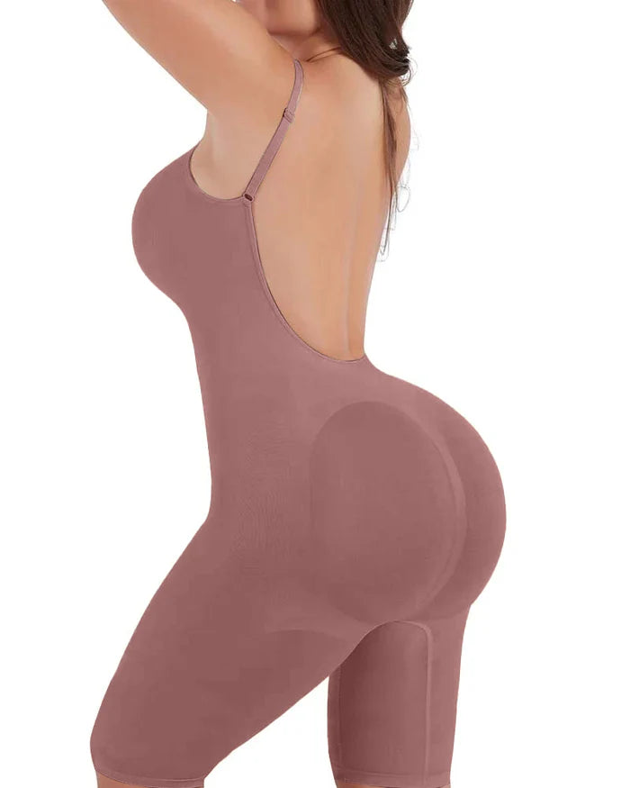Nahtloser Rückenfreier Shapewear Bodysuit mit Bauchkontrolle