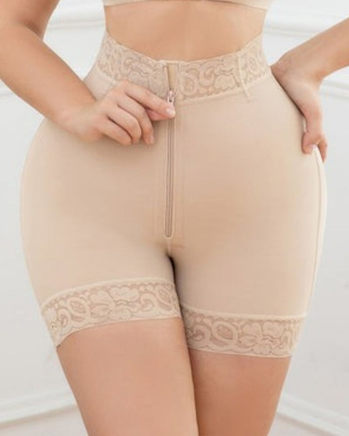 Shapshe® Beige Schlankheits Hintern Kontrolle Höschen Beine Shaping Oberschenkel Shapers zu Knie Körper Shaper Shorts
