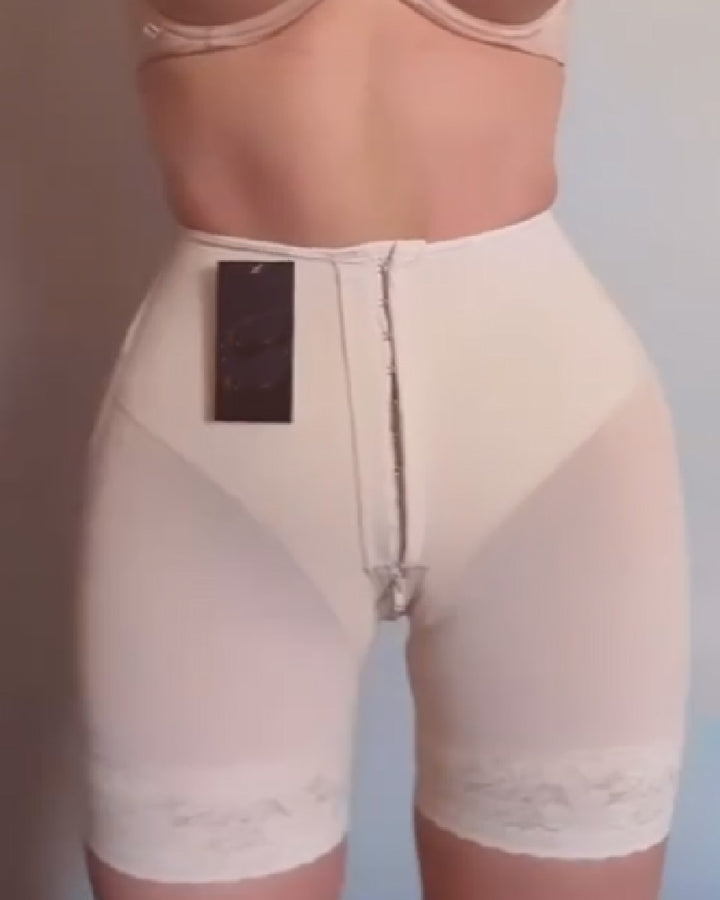 Niedrige Taille Unsichtbare BBL Shapewear Bauchweg Faja Shorts