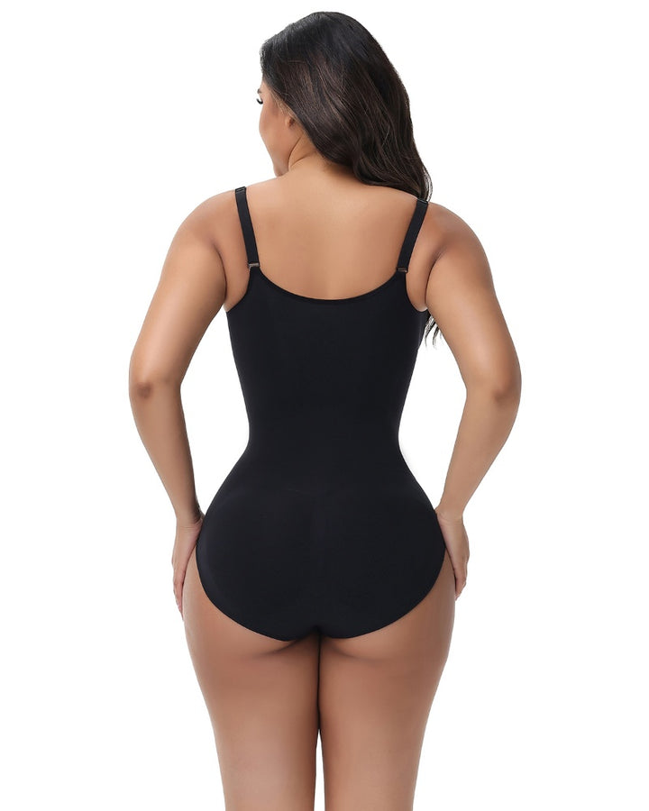 Shapshe® Nahtloser Strick Bauchweg Bodysuit Spaghettiträger