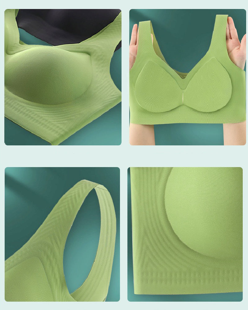 Damen Bügellos Übergröße Nahtlos Dünn Minimizer Bequemer BH