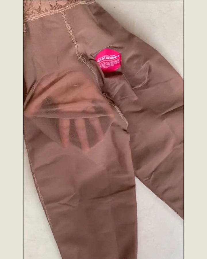 Shapshe® Hohe Taille Unsichtbare Bauchweg Knielange Faja Shorts