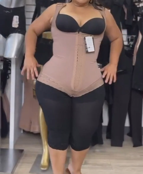 Shapshe® Damen-Bodysuit mit offener Brust und Bauchkontrolle Spitze Shapewear