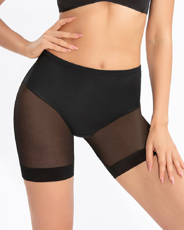 Nahtlose Transparent Shaper Shorts Tanga Anti-Reibung Mesh Shapewear