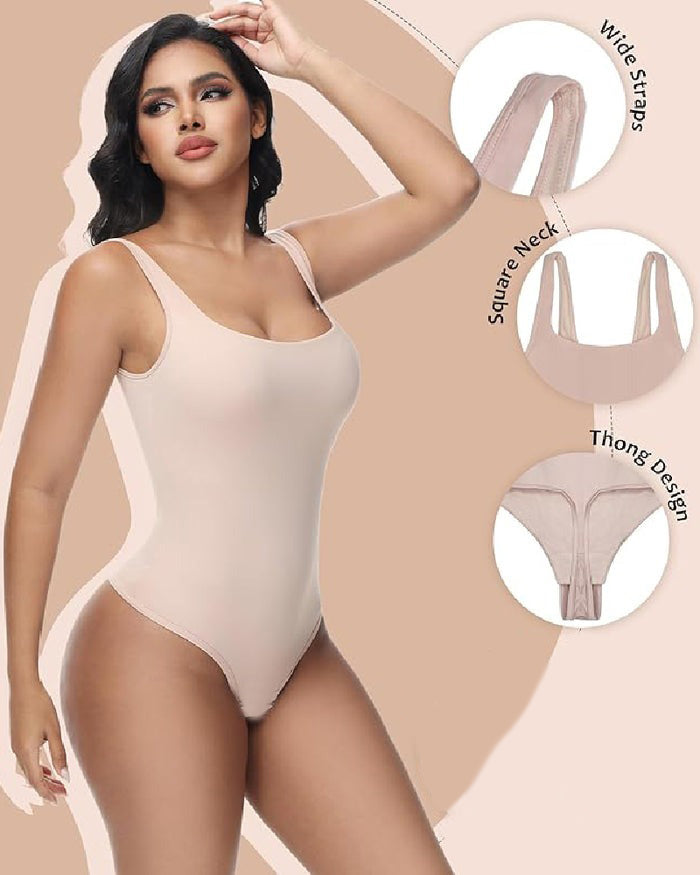 Shapshe® Nahtlose Bauchweg Tanga Rückenfrei Ausschnitt Shapewear