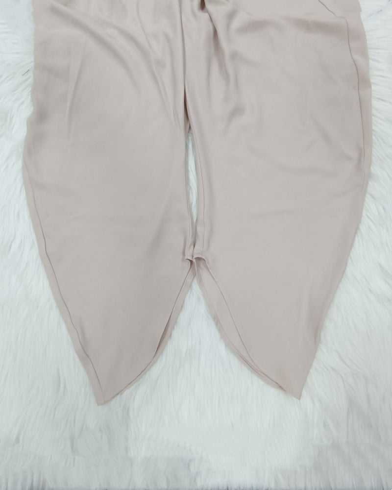 Freizeit Haremshose mit Hoher Taille und Weitem Bein